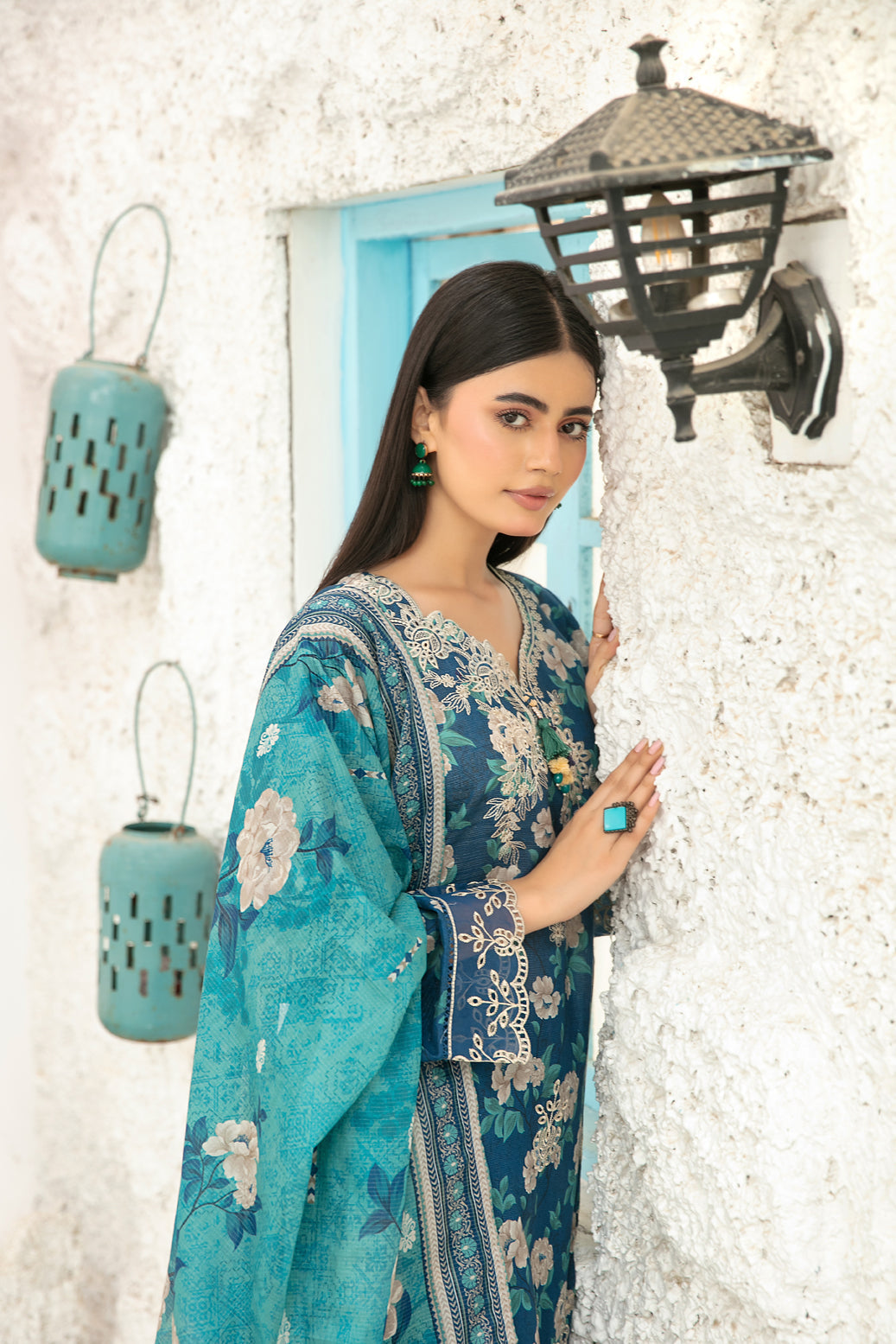 Tawakkal Gulin 3pcs Stitched Emb Printed Lawn