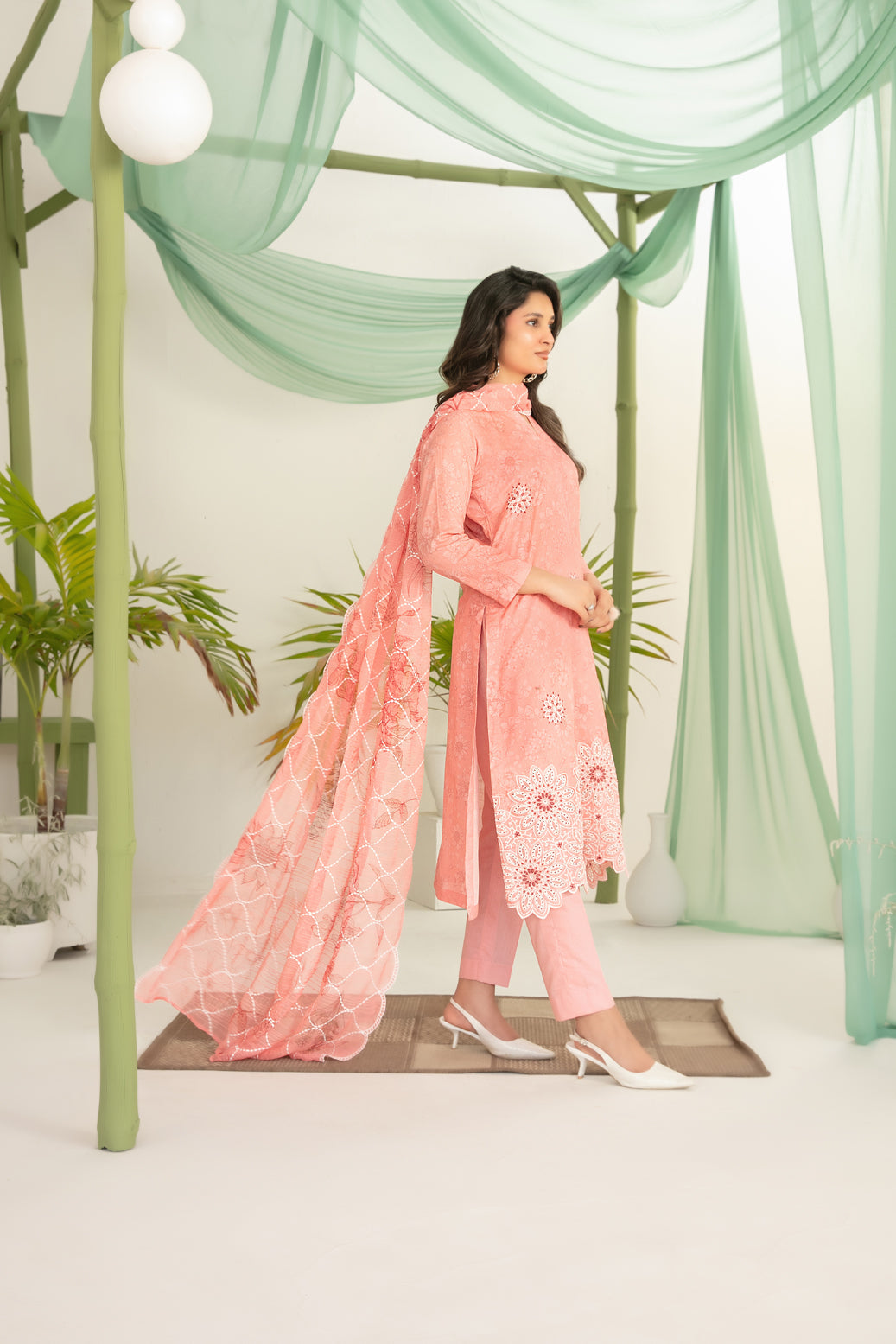 Sionya 3pcs Un-Stitched Emb Printed Lawn [D-4087]