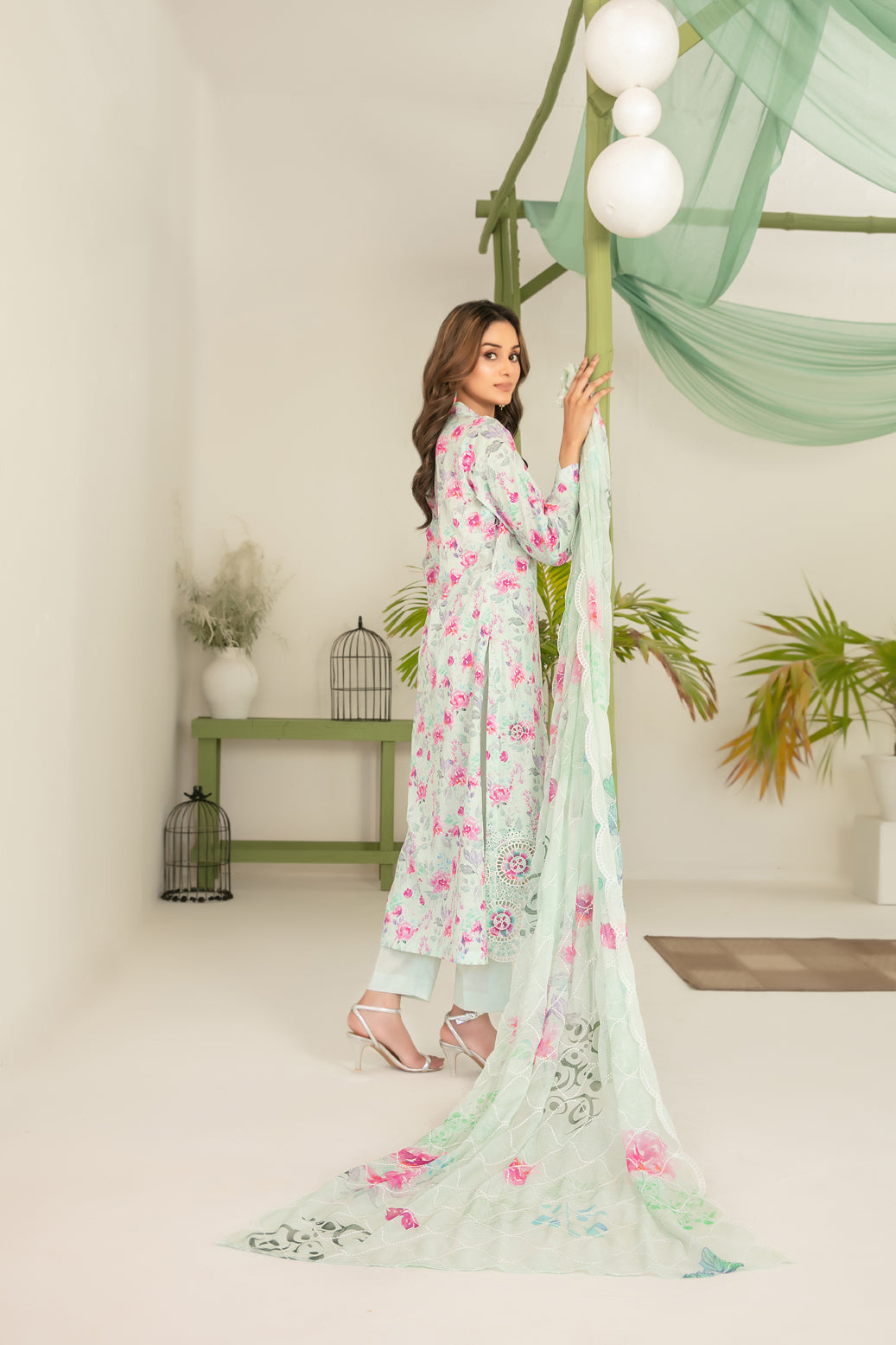 Sionya 3pcs Un-Stitched Emb Printed Lawn [D-4078]