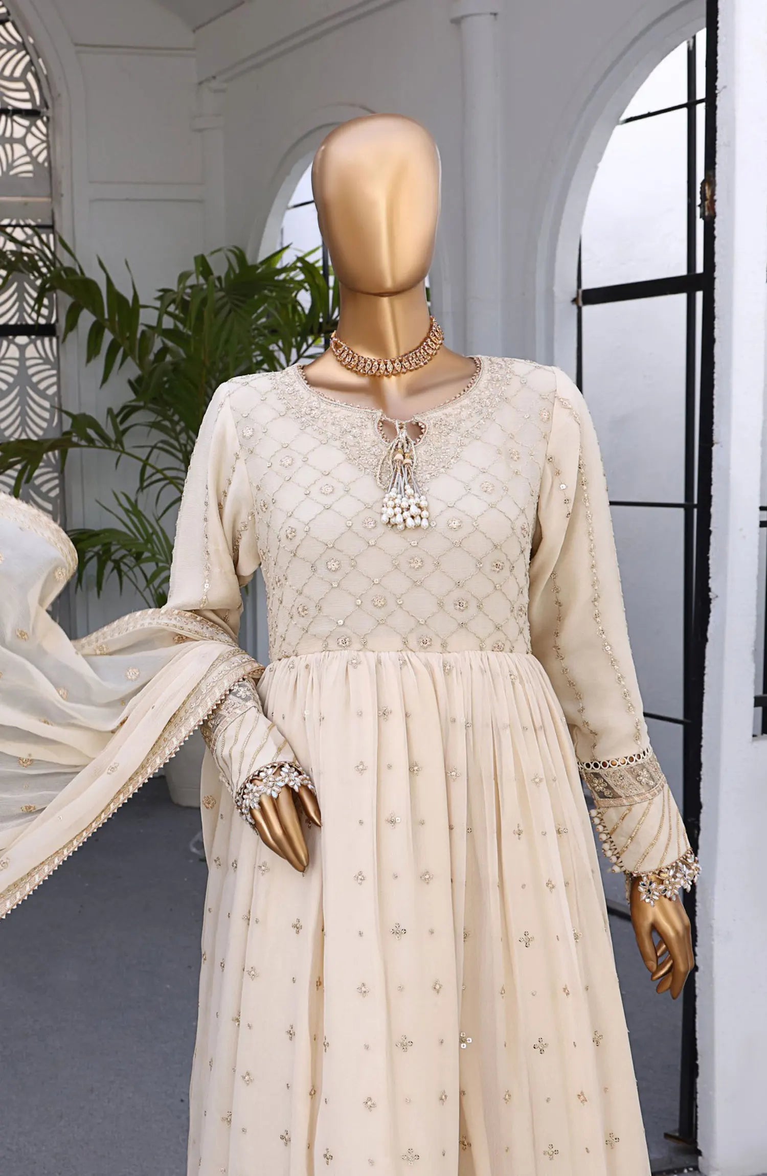 HZ Cortesia Un-stitched Chiffon Luxury Collection CORAL MIST Sf-06